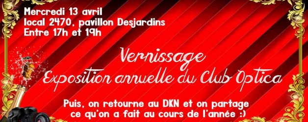 Vernissage et atelier montrer nous vos photos….